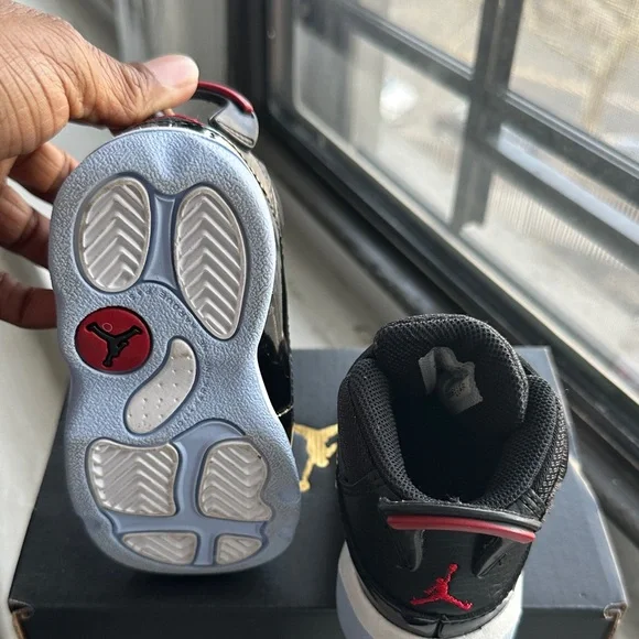 Jordan 6 Rings TD in Black, Red, and White - Picture 9 of 14